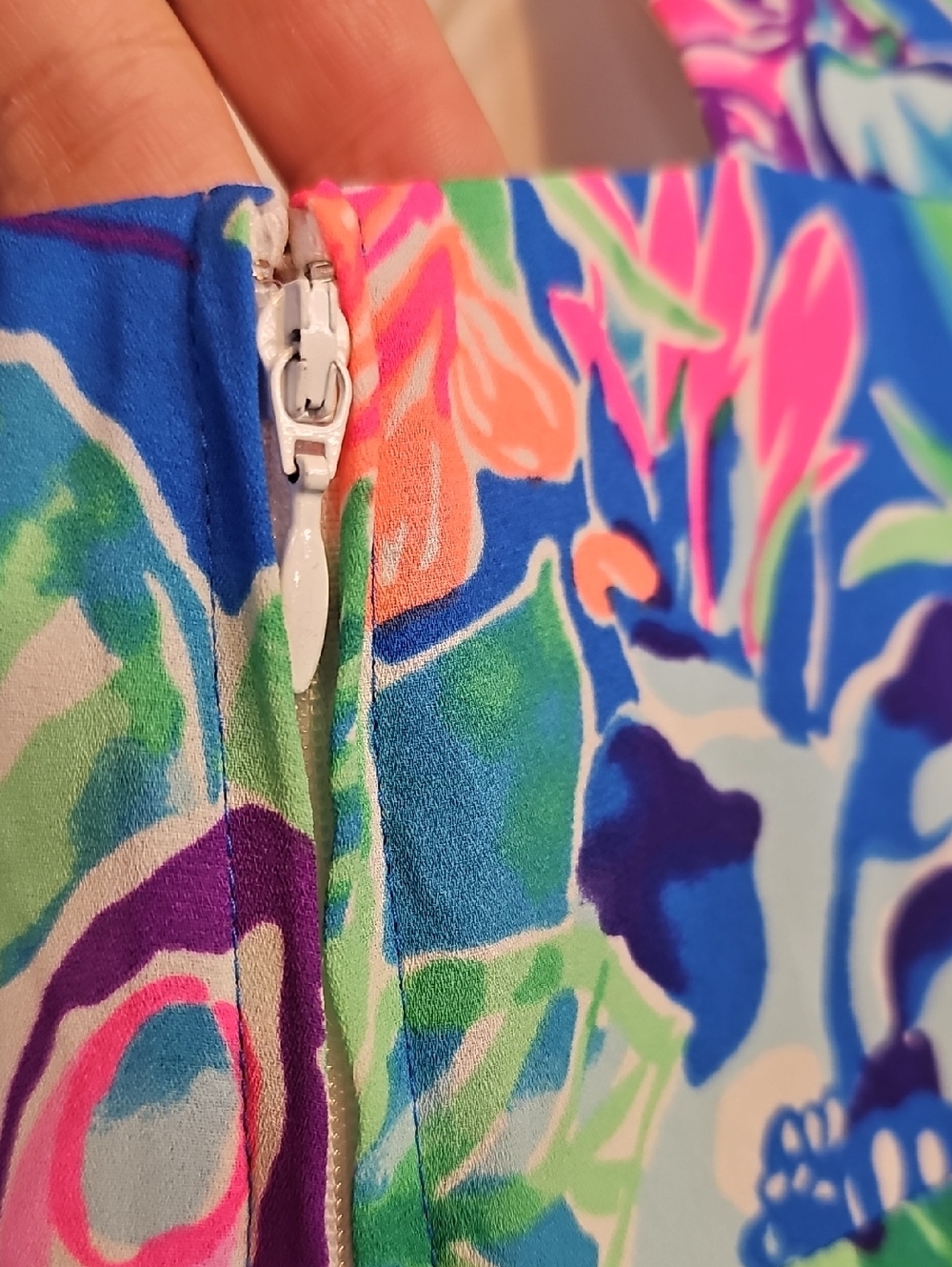 Lilly Pulitzer Blue Tropical Floral Maxi Dress - Picture 5 of 6